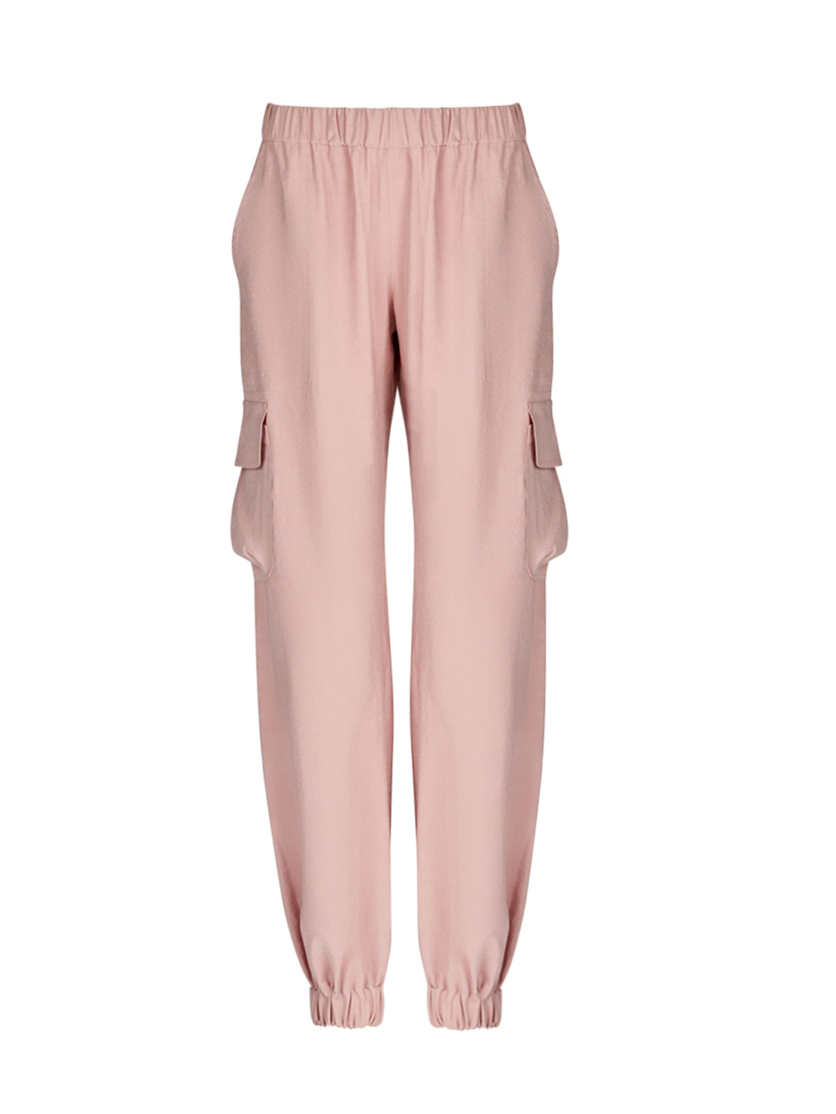 Jess Pant Pink for women with pockets and an elastic waistband.