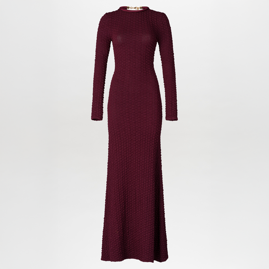 GABBICEDRESS-BURGUNDY