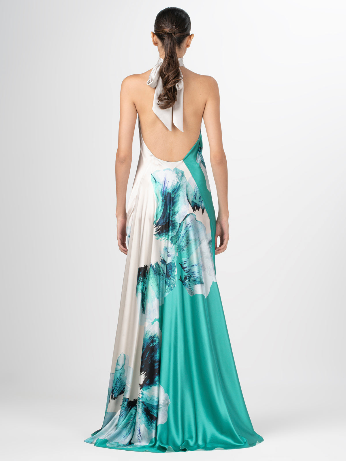 silvia tcherassi sherry silk maxi dress Silvia Tcherassi Sherry Silk Maxi Dress In Chartreuse Beige Floral